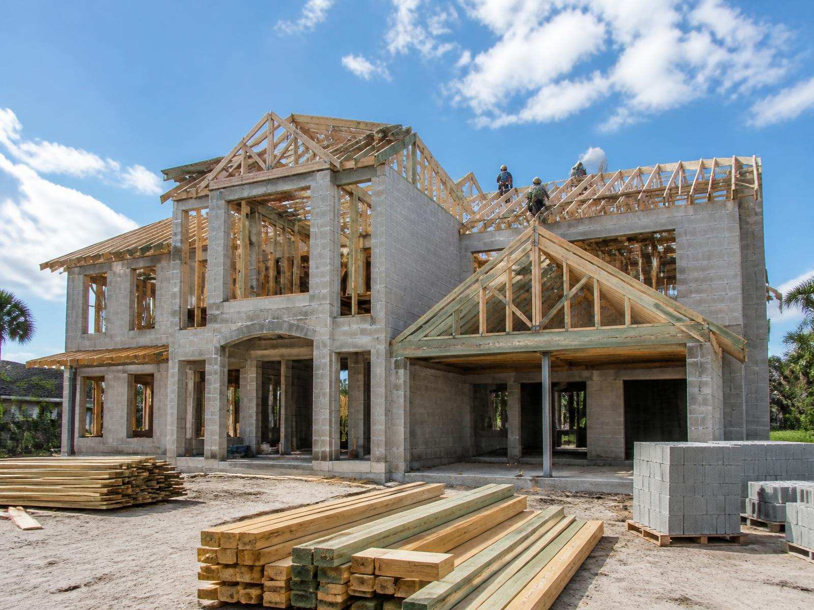 Construction work in the Treasure Coast region of Florida